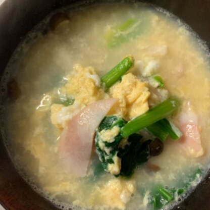 夜ご飯用に作りました。中華味の卵スープ美味しかったです。